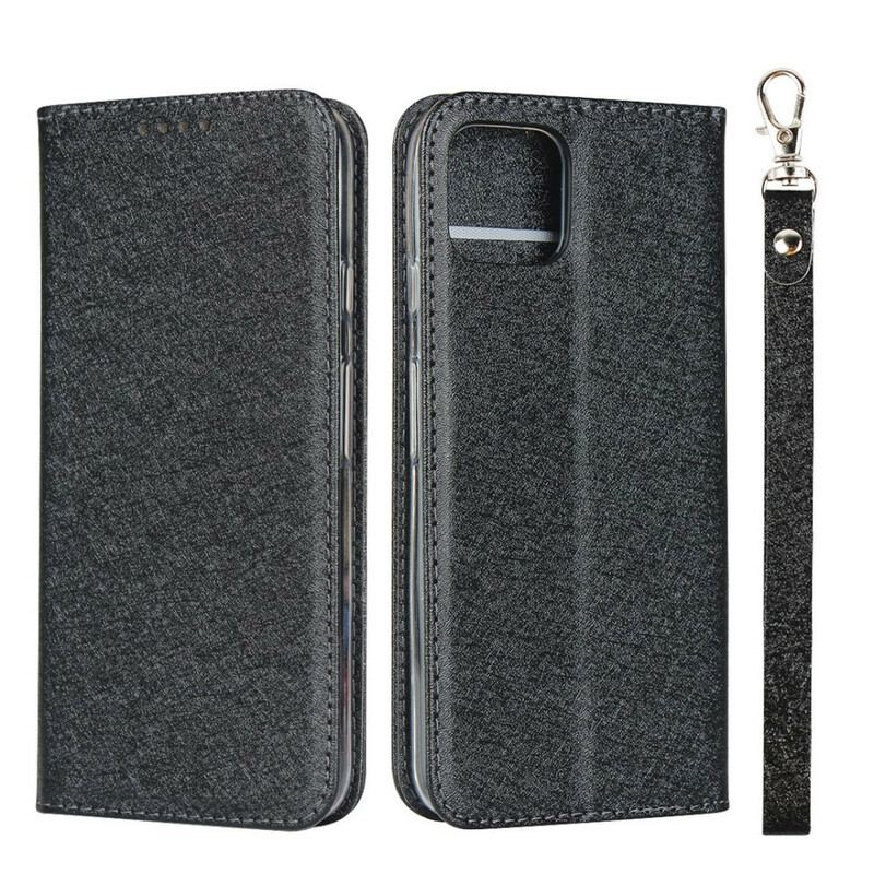 Capa De Celular Para Google Pixel 4 De Cordão Flip Tiras Estilo Retrô De Couro Macio