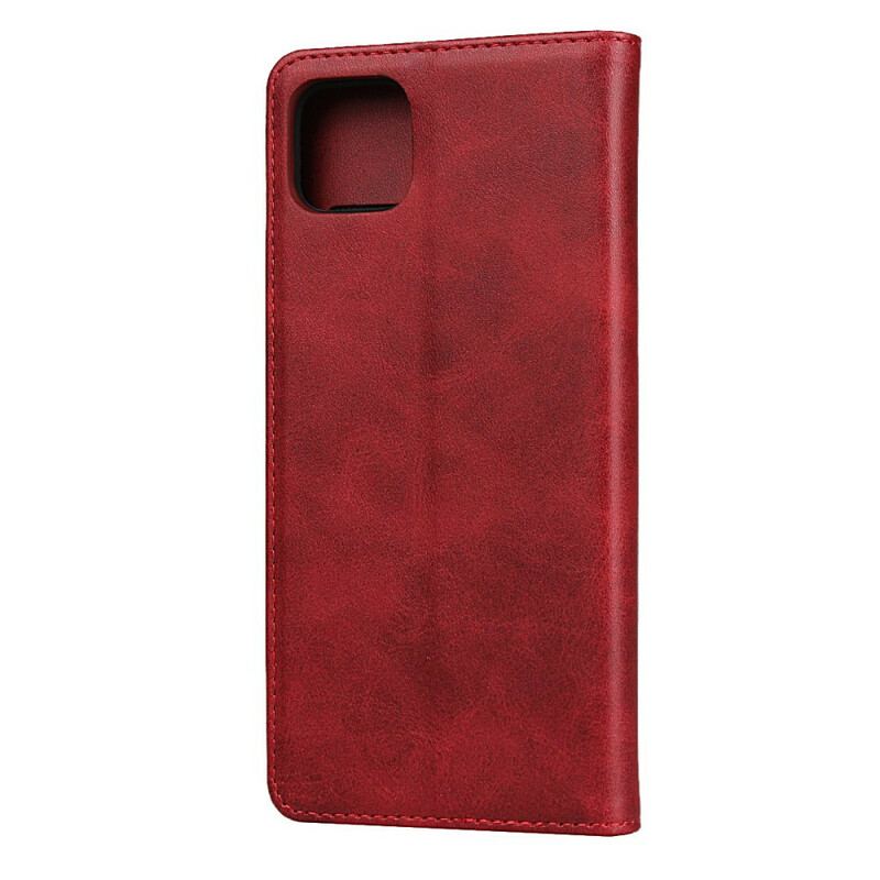 Capa De Celular Para Google Pixel 4 Flip Costura De Couro Sintético Premium