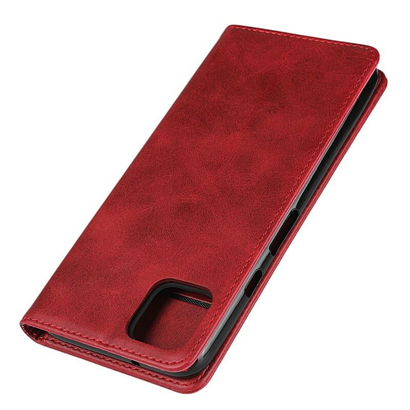 Capa De Celular Para Google Pixel 4 Flip Costura De Couro Sintético Premium