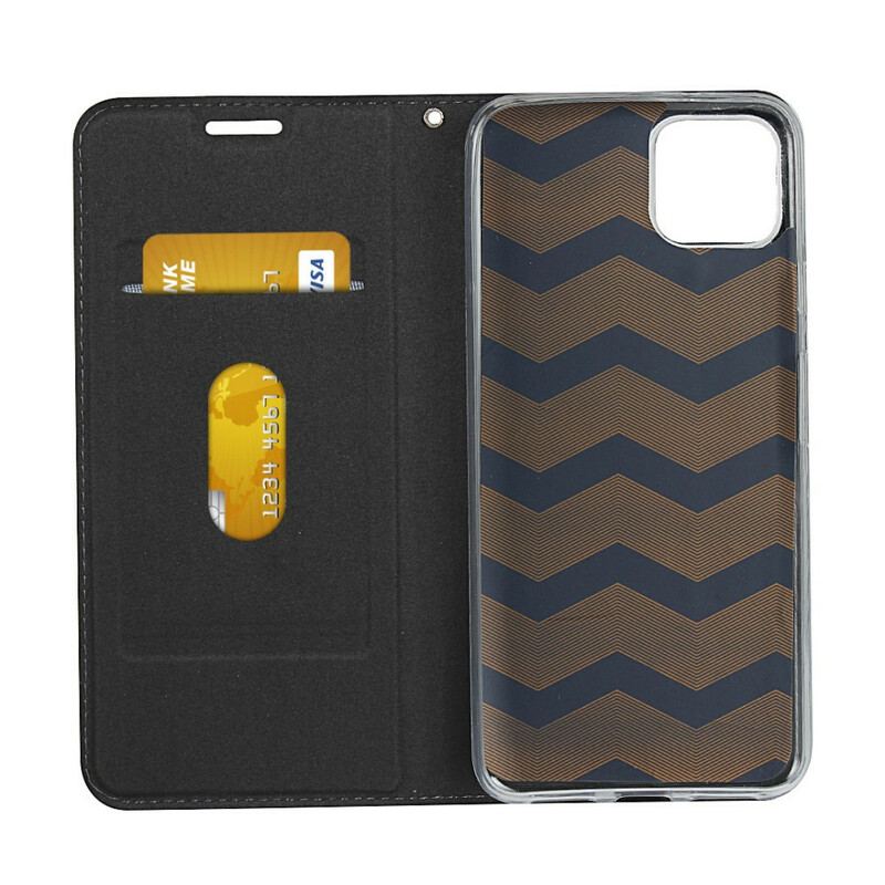 Capa De Celular Para Google Pixel 4 Flip Estilo De Couro Macio Com Alça