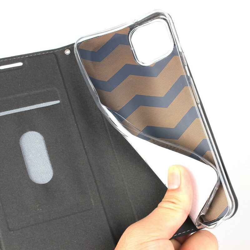 Capa De Celular Para Google Pixel 4 Flip Estilo De Couro Macio Com Alça