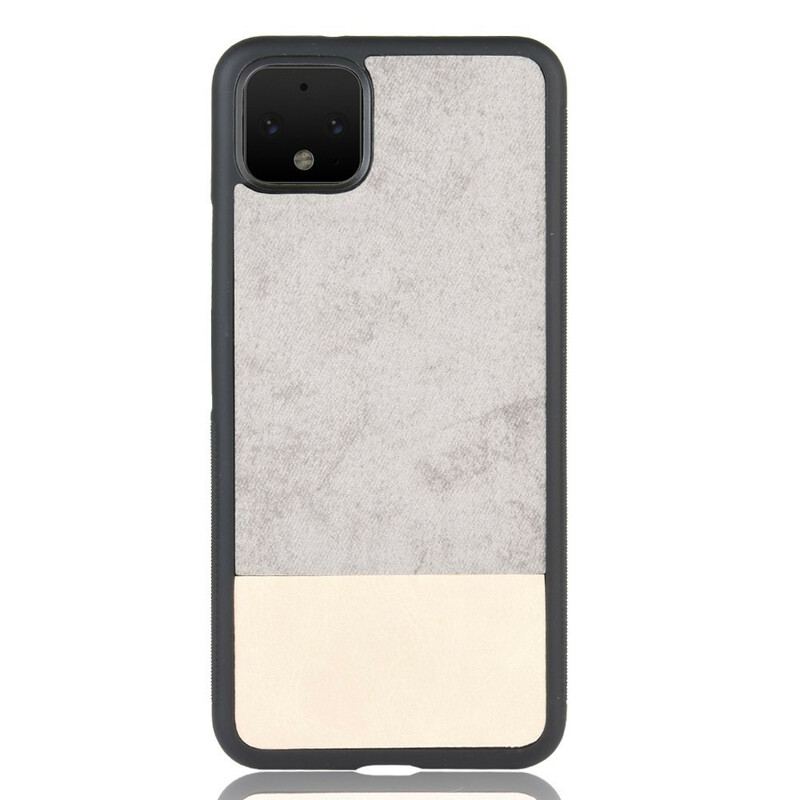 Capa Para Google Pixel 4 Couro Sintético De Dois Tons