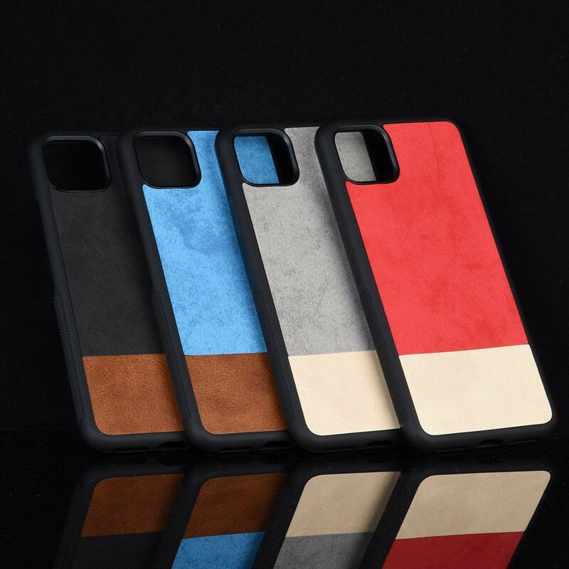 Capa Para Google Pixel 4 Couro Sintético De Dois Tons