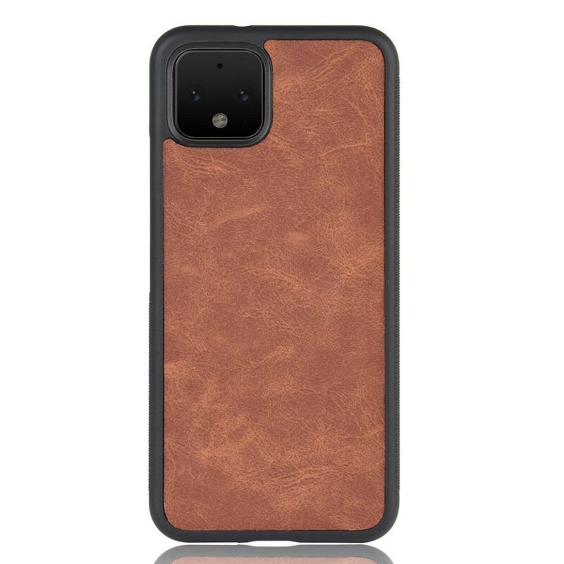 Capa Para Google Pixel 4 Efeito Couro Estilo Vintage