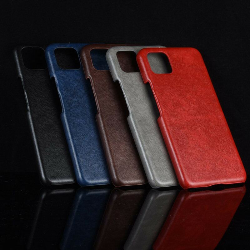 Capa Para Google Pixel 4 Efeito Couro Lichia