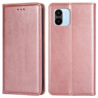 Capa De Celular Para Xiaomi Redmi A1 Flip Costura De Couro Falso