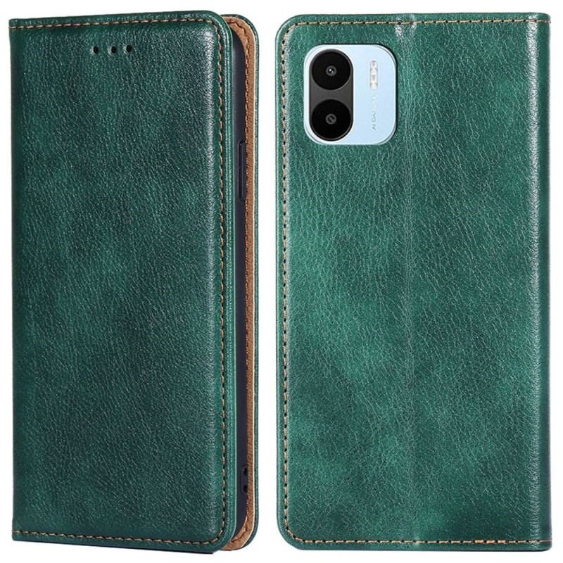 Capa De Celular Para Xiaomi Redmi A1 Flip Costura De Couro Falso