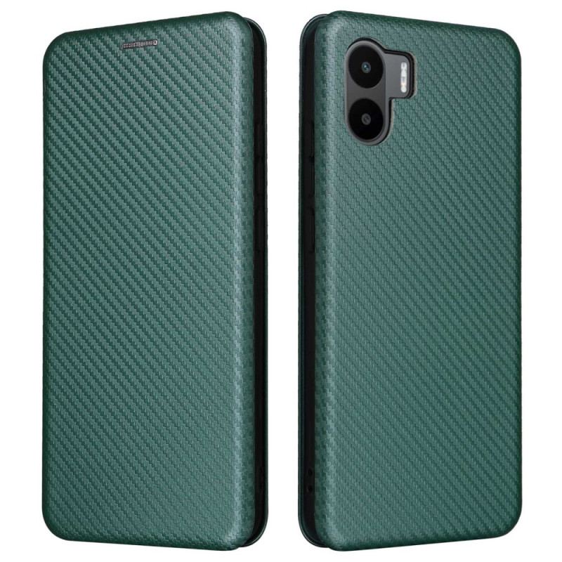 Capa De Celular Para Xiaomi Redmi A1 Flip Fibra De Carbono