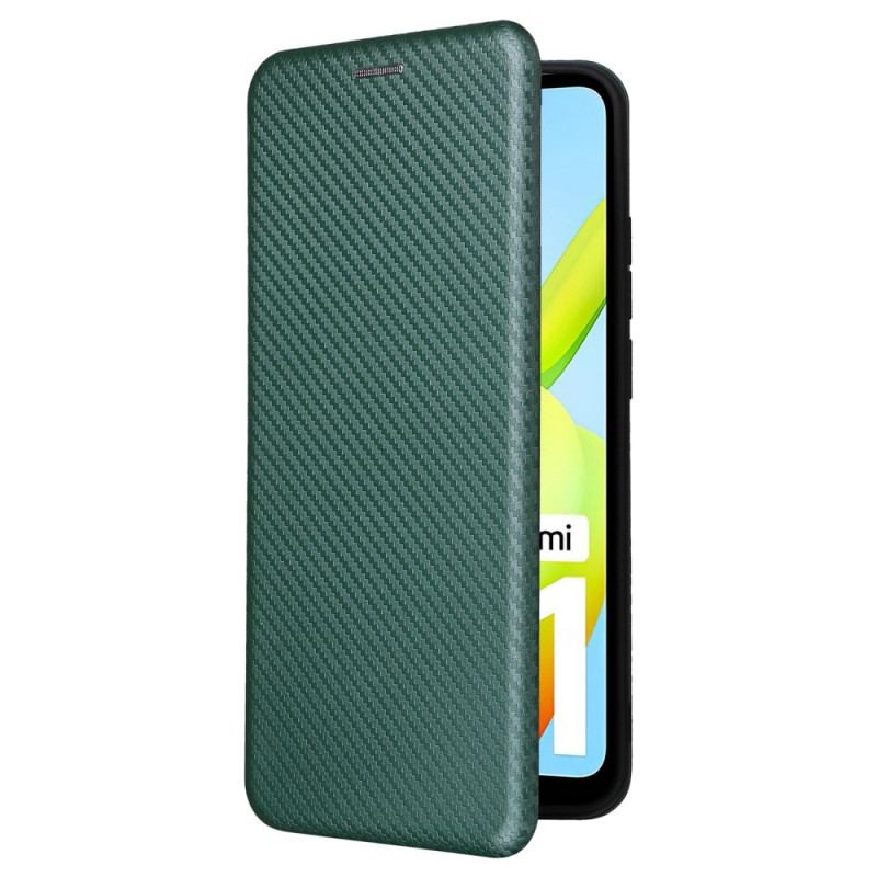 Capa De Celular Para Xiaomi Redmi A1 Flip Fibra De Carbono