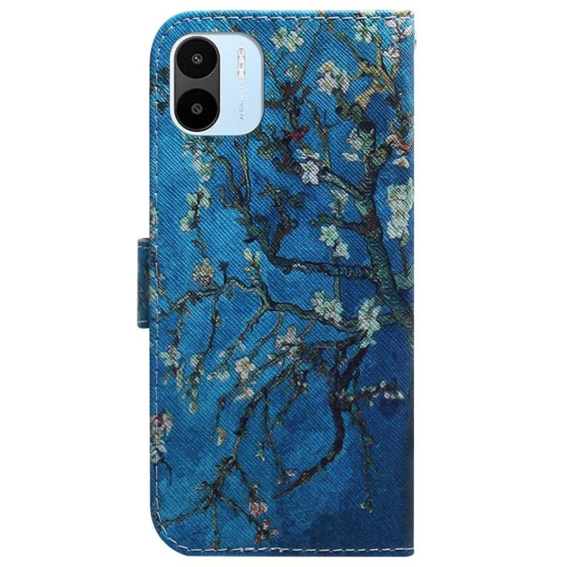 Capa De Couro Para Xiaomi Redmi A1 Árvore Florida Premium