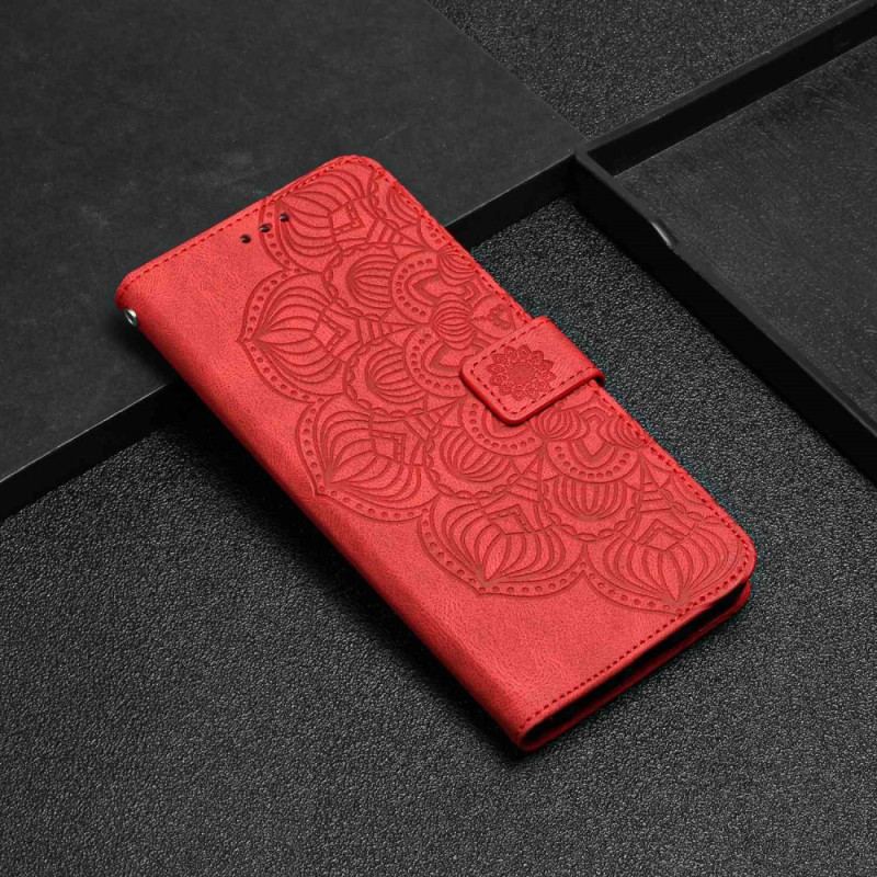 Capa De Couro Para Xiaomi Redmi A1 De Cordão Mandala Strappy