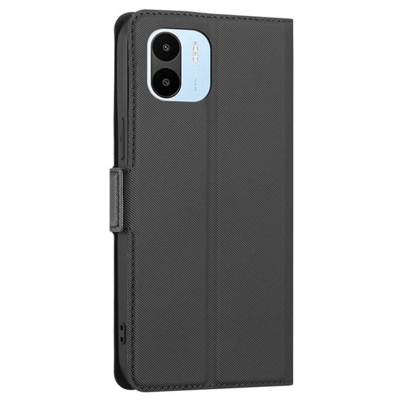 Capa De Couro Para Xiaomi Redmi A1 Fecho Duplo Bicolor