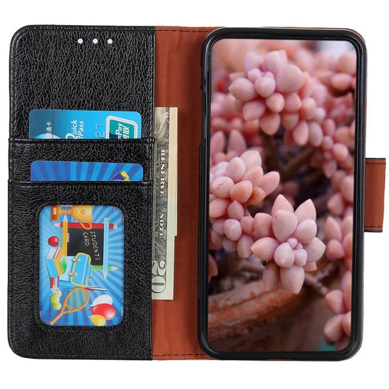 Capa De Couro Para Xiaomi Redmi A1 Couro Napa Rachado