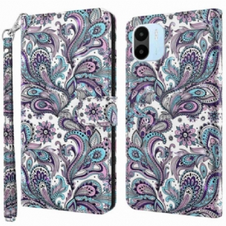 Capa De Couro Para Xiaomi Redmi A1 Paisley