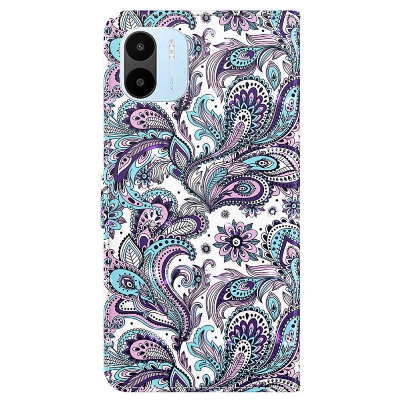 Capa De Couro Para Xiaomi Redmi A1 Paisley