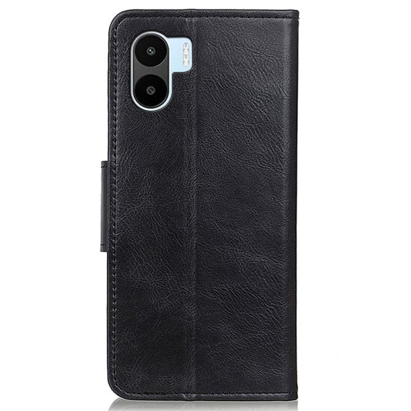 Capa Em Pele Para Xiaomi Redmi A1 Fecho Reversível