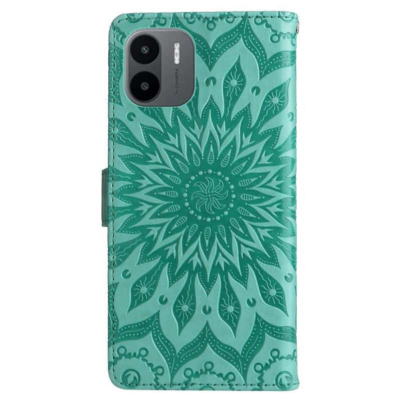 Capa Flip Para Xiaomi Redmi A1 De Cordão Tanga Sol