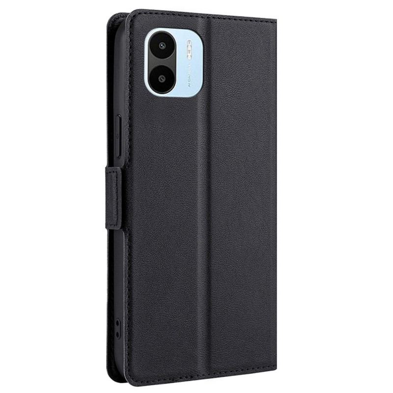 Capa Flip Para Xiaomi Redmi A1 De Couro Design De Aba Dupla