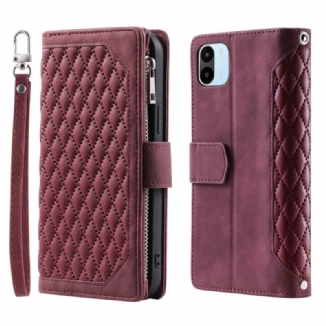 Capa Flip Para Xiaomi Redmi A1 Estilo Acolchoado