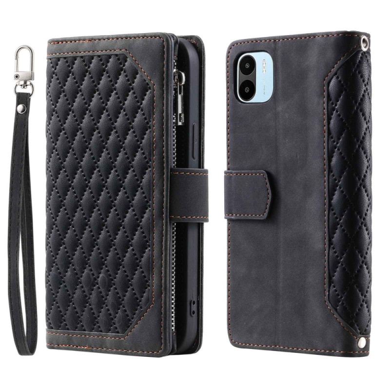 Capa Flip Para Xiaomi Redmi A1 Estilo Acolchoado