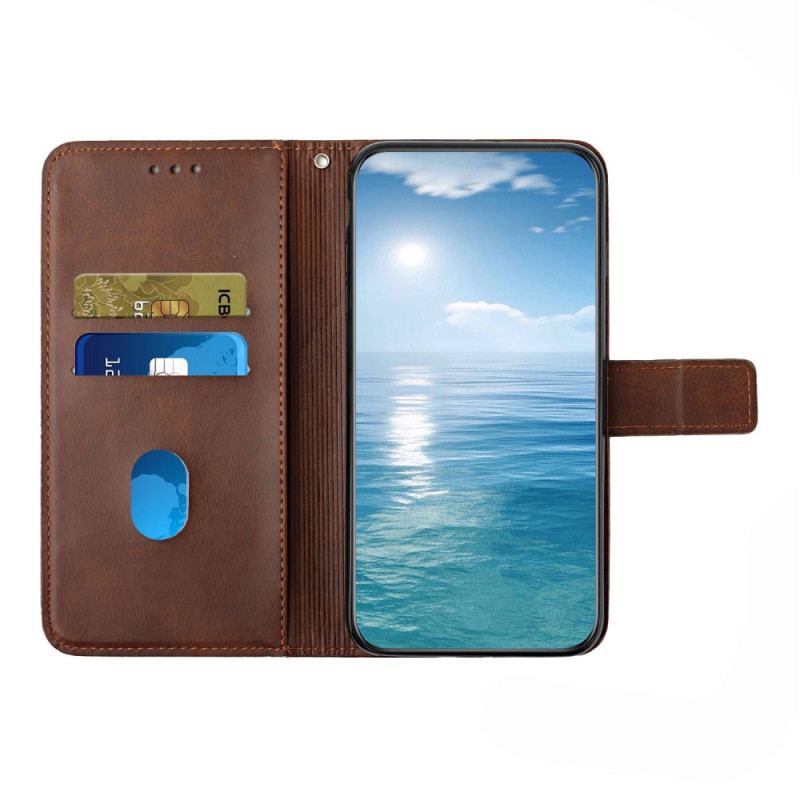 Capa Flip Para Xiaomi Redmi A1 Estilo X Design Geo Couro