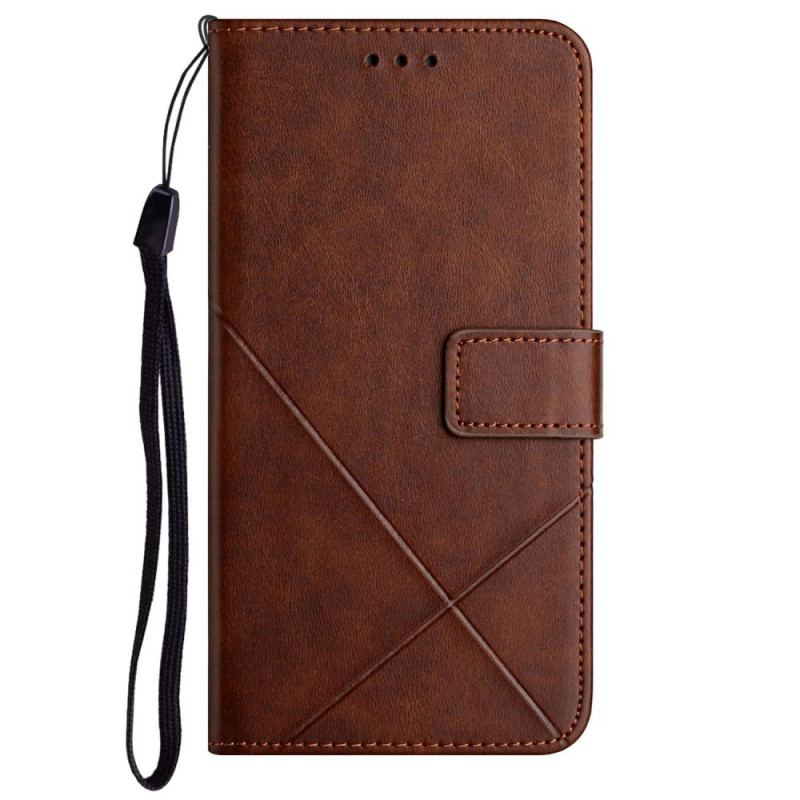 Capa Flip Para Xiaomi Redmi A1 Estilo X Design Geo Couro