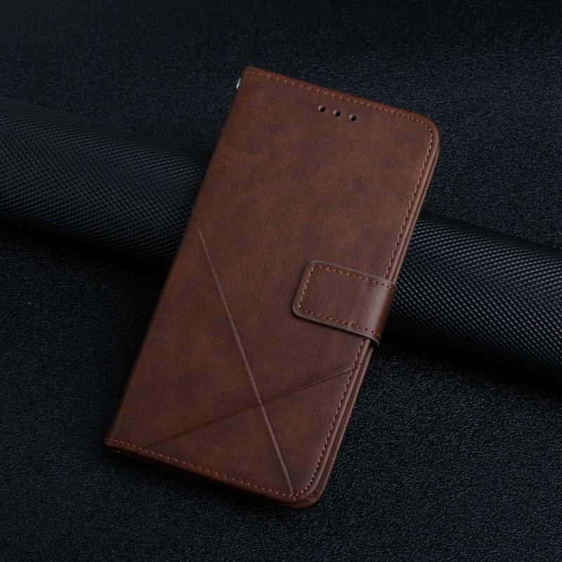 Capa Flip Para Xiaomi Redmi A1 Estilo X Design Geo Couro