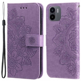 Capa Flip Para Xiaomi Redmi A1 Flor Mandala