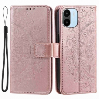 Capa Flip Para Xiaomi Redmi A1 Mandala Do Sol