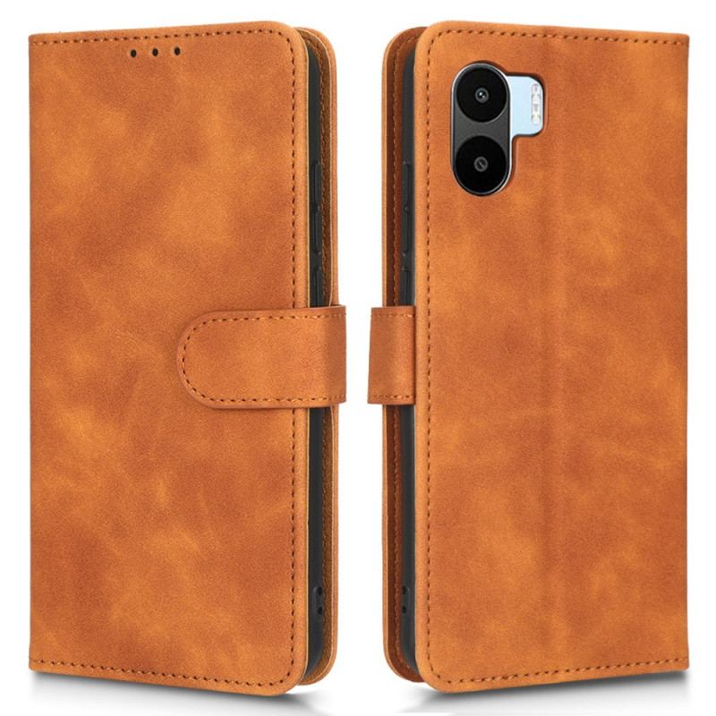 Capa Flip Para Xiaomi Redmi A1 Toque De Pele