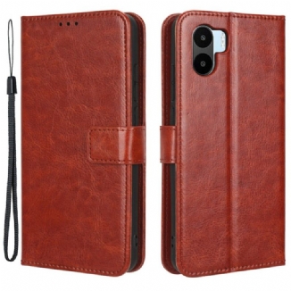 Capa Folio Para Xiaomi Redmi A1 Couro Falso Chamativo