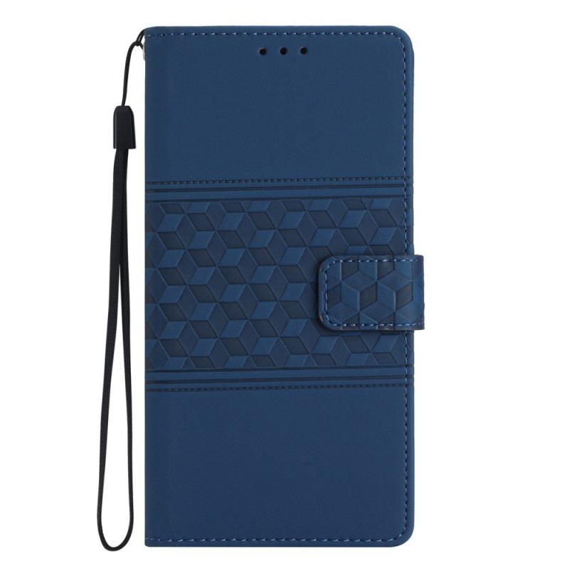 Capa Folio Para Xiaomi Redmi A1 Friso E Cinta