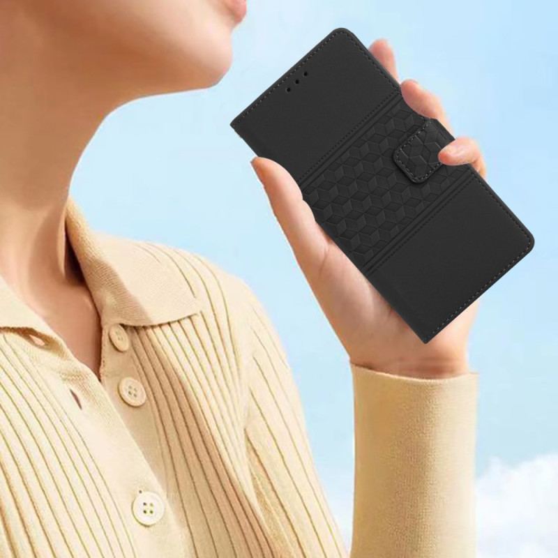 Capa Folio Para Xiaomi Redmi A1 Friso E Cinta