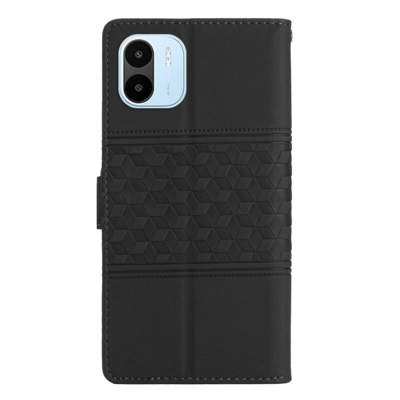 Capa Folio Para Xiaomi Redmi A1 Friso E Cinta