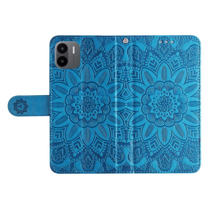 Capa Folio Para Xiaomi Redmi A1 Padrão De Mandala