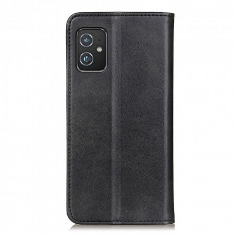 Capa De Celular Para Asus Zenfone 8 Flip Clássico Couro Rachado