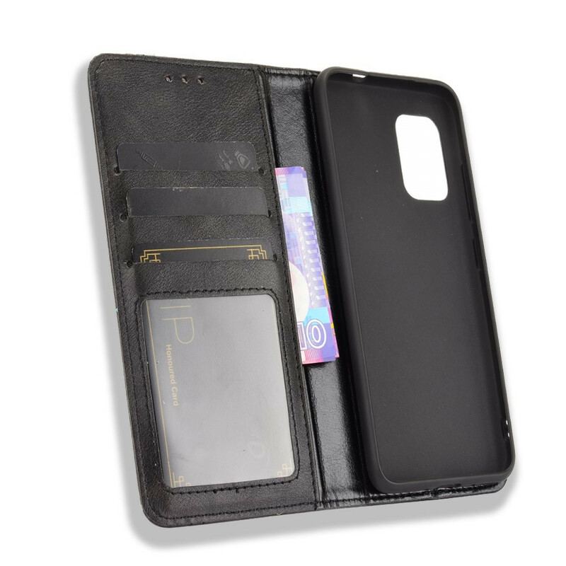 Capa De Celular Para Asus Zenfone 8 Flip Efeito Couro Vintage Estilizado