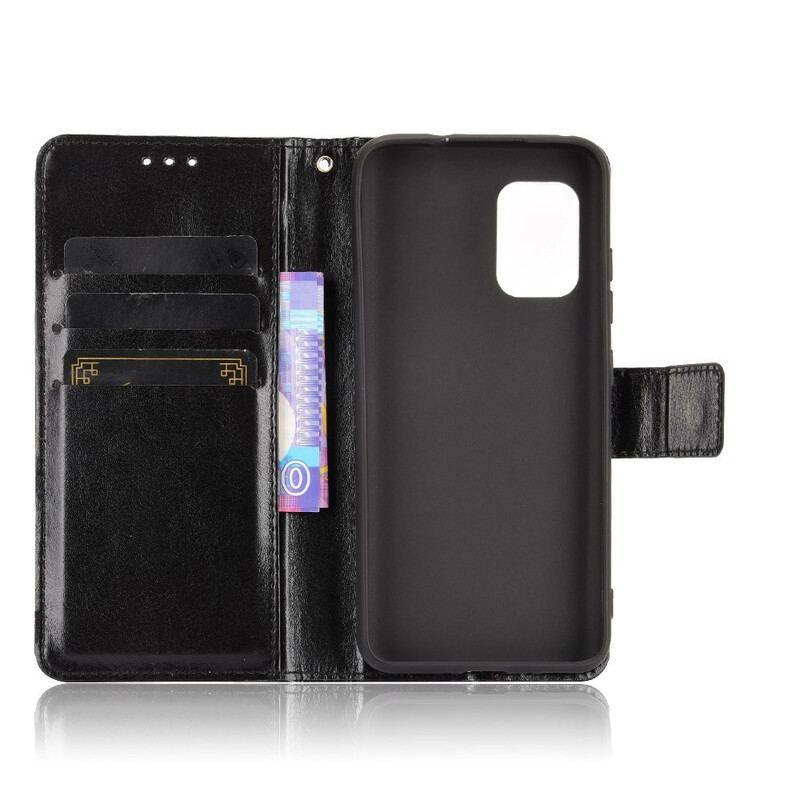 Capa De Couro Para Asus Zenfone 8 Couro Falso Chamativo