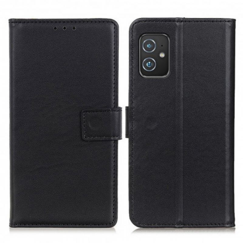 Capa De Couro Para Asus Zenfone 8 Couro Sintético Liso