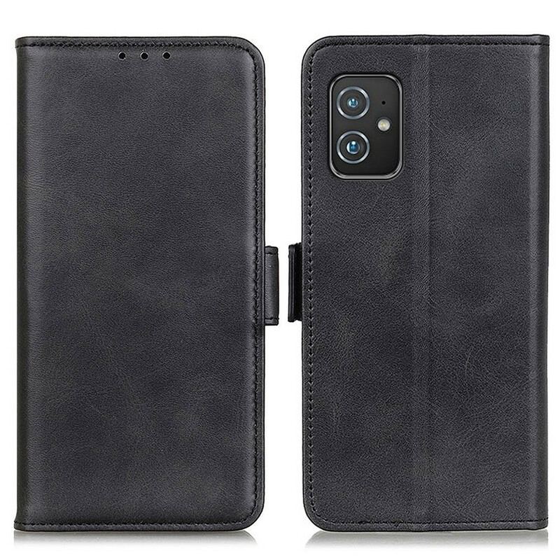 Capa Flip Para Asus Zenfone 8 De Couro Aba Dupla