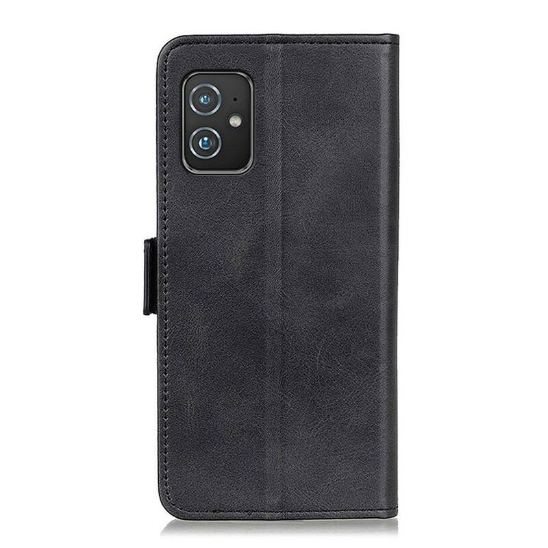 Capa Flip Para Asus Zenfone 8 De Couro Aba Dupla