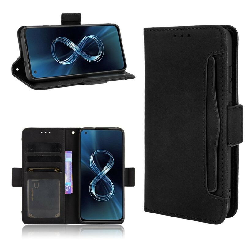 Capa Flip Para Asus Zenfone 8 Multi-card Premier Class