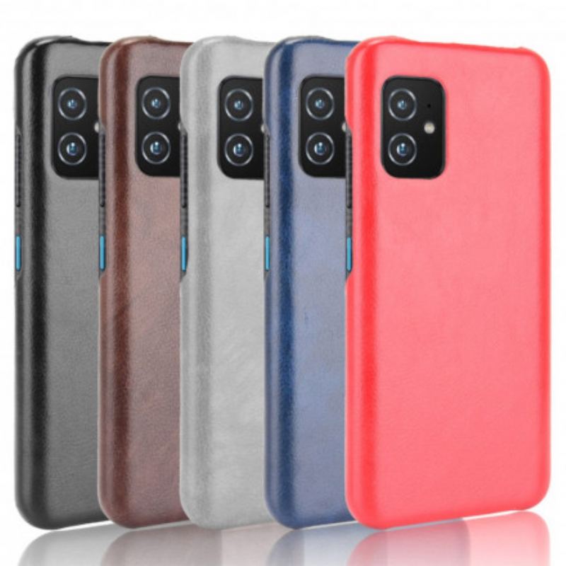 Capa Para Asus Zenfone 8 Efeito Couro Lichia