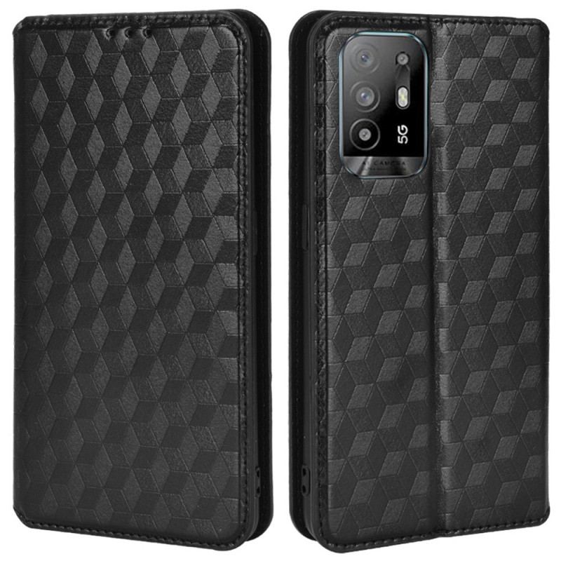 Capa De Celular Para Oppo A94 5G Flip Em Couro Falso