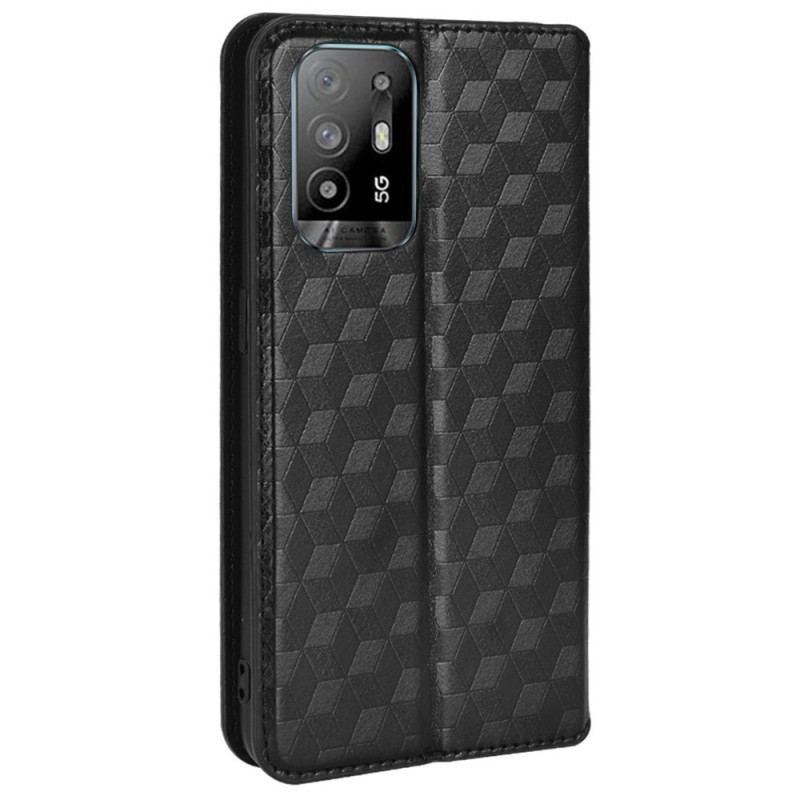 Capa De Celular Para Oppo A94 5G Flip Em Couro Falso