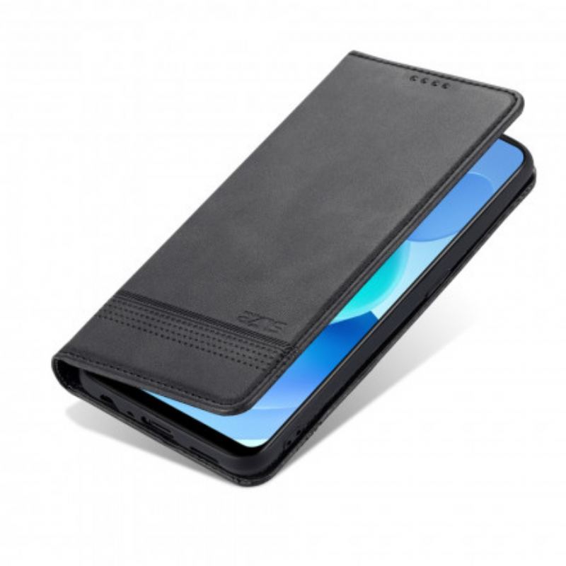 Capa De Celular Para Oppo A94 5G Flip Estilo De Couro Azns