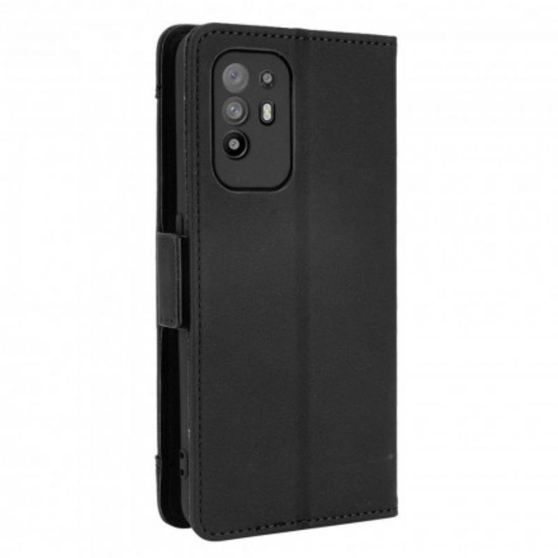 Capa De Couro Para Oppo A94 5G Multi-card Premier Class