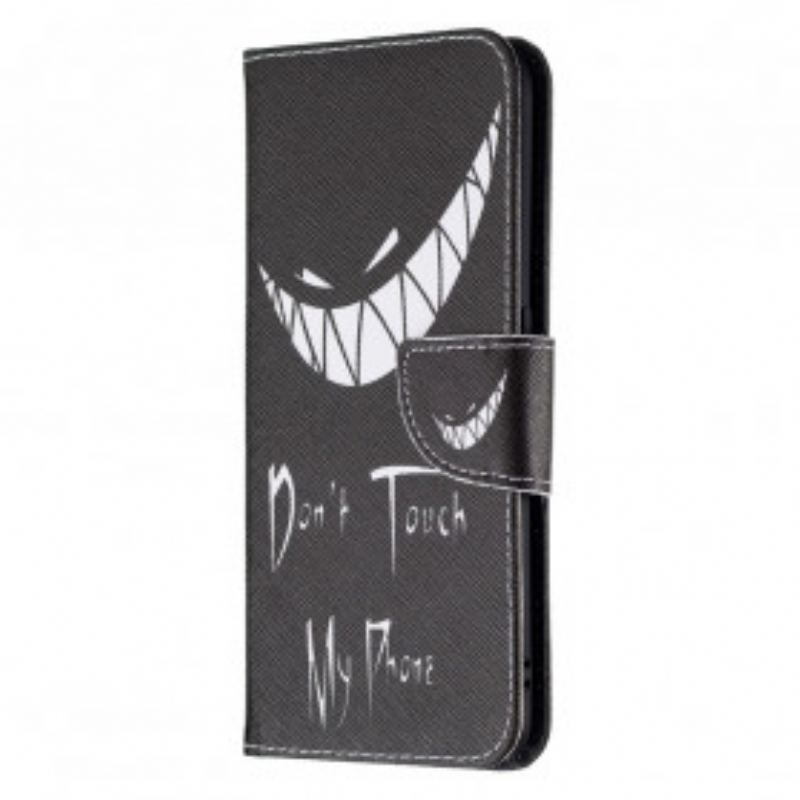 Capa Em Pele Para Oppo A94 5G Telefone Do Diabo