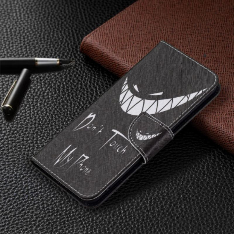 Capa Em Pele Para Oppo A94 5G Telefone Do Diabo