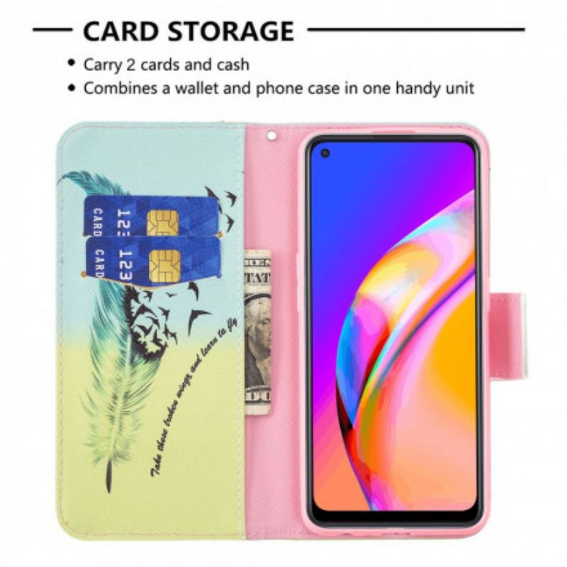 Capa Flip Para Oppo A94 5G Aprender A Voar